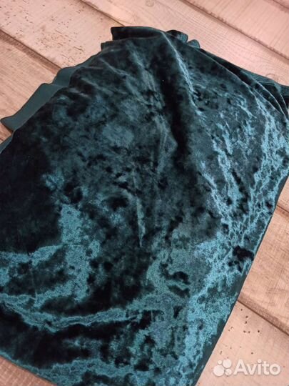 Отрез ткани бархат мраморный