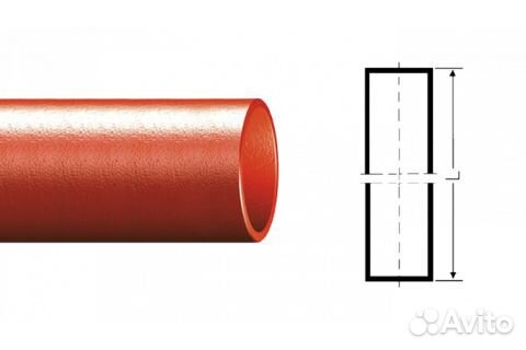 Труба безраструбная из литого чугуна SML DN 50 7