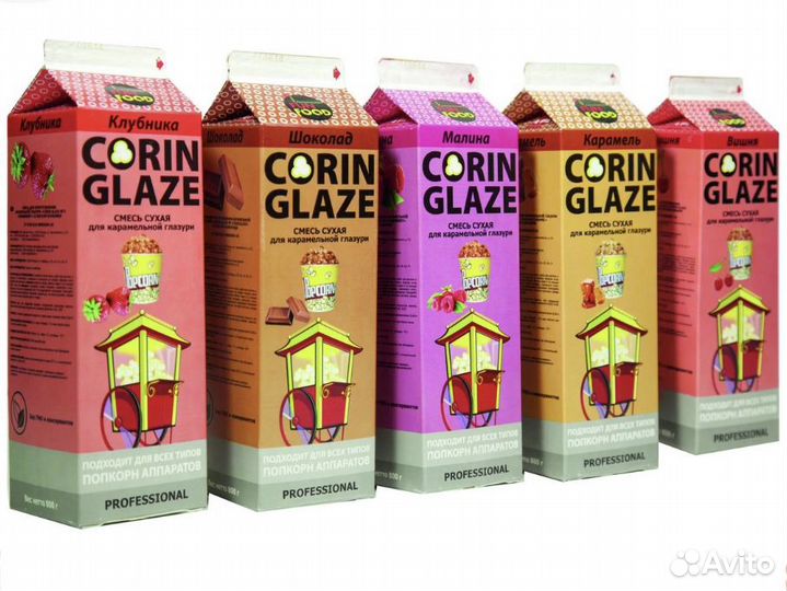 Добавка для попкорна Клубника Corin Glaze РФ