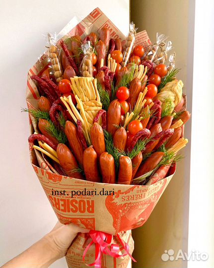 Мужской съедобный букет