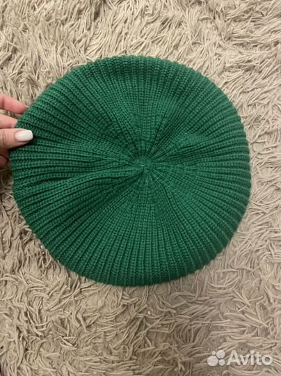 Берет зеленый lime
