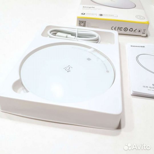 Беспроводное зарядное Baseus Simple (новое) 15Вт