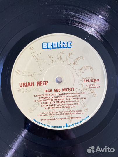 Uriah Heep High and Mighty lp UK