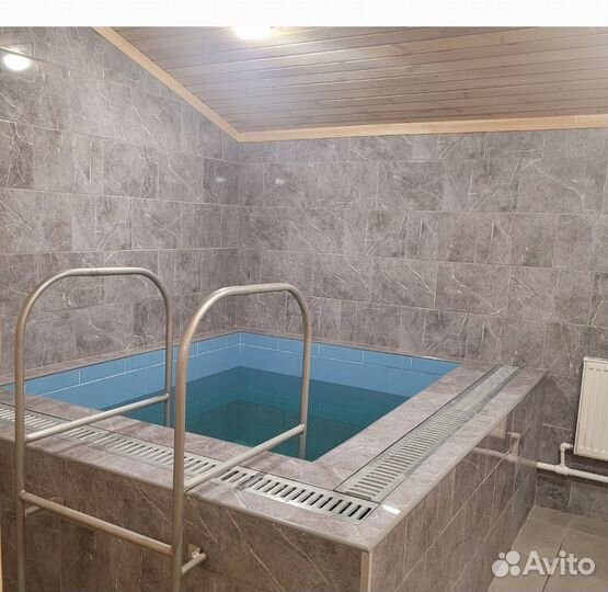 Русская баня на дровах с купелью 