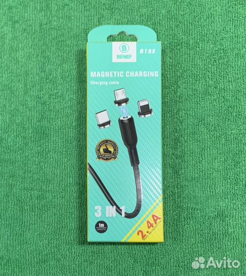 Магнитный кабель для зарядки 3 в 1