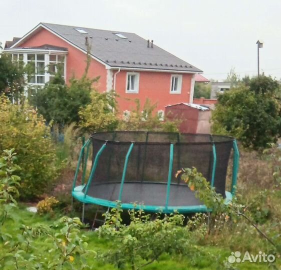 Батут с сеткой 4.6м диаметр