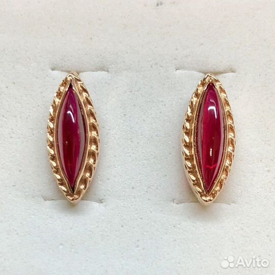 Золотые серьги 585 пробы СССР