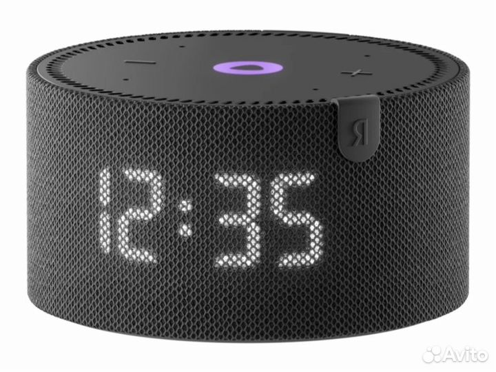 Яндекс Станция Мини с часами с Алисой чёрная