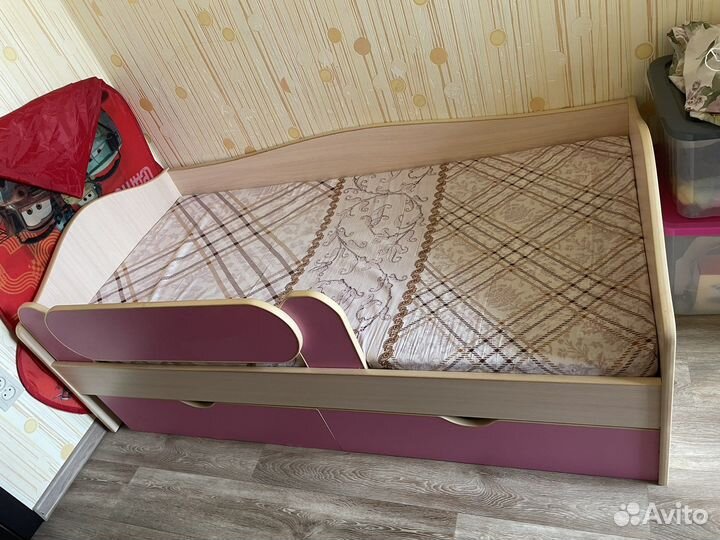 Детская кровать 80 160 с ящиками