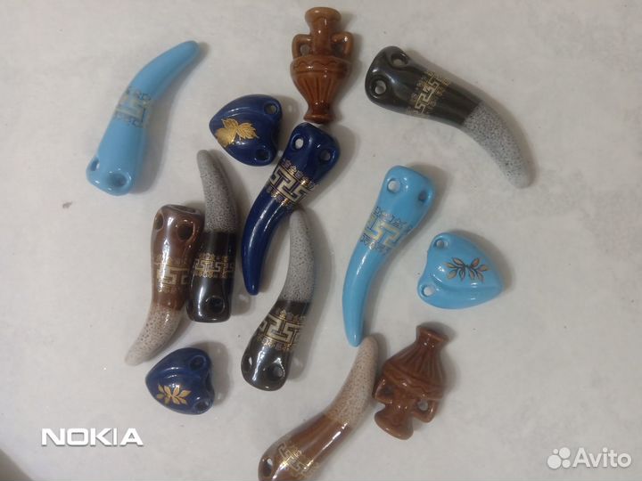 Маска сувенир подвеска керамическая