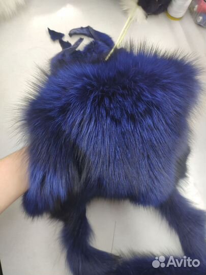 Натуральный мех блюфрост, песец чернобурка