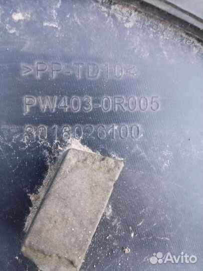 Toyota RAV4 xa40 накладка заднего правого крыла