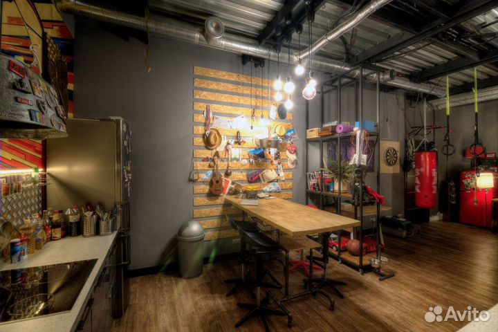 Аренда Лофта. Апартаменты посуточно с кухней. 70м2