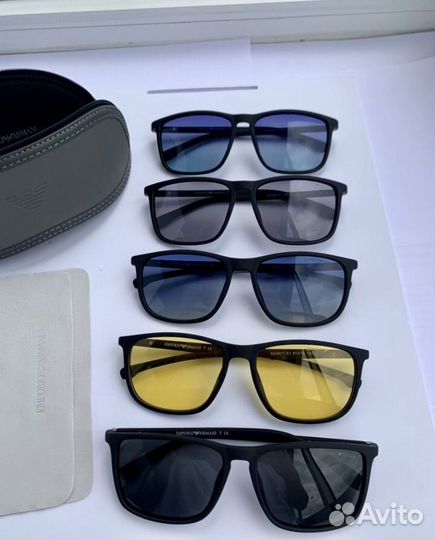 Очки emporio armani желтые поляризационные