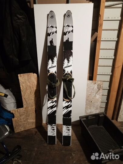 Лыжи охотничьи с камусом и креплениями 165 / 11 см