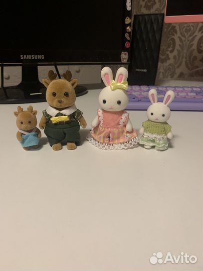 Sylvanian families дом мебель семьи ванная кровать