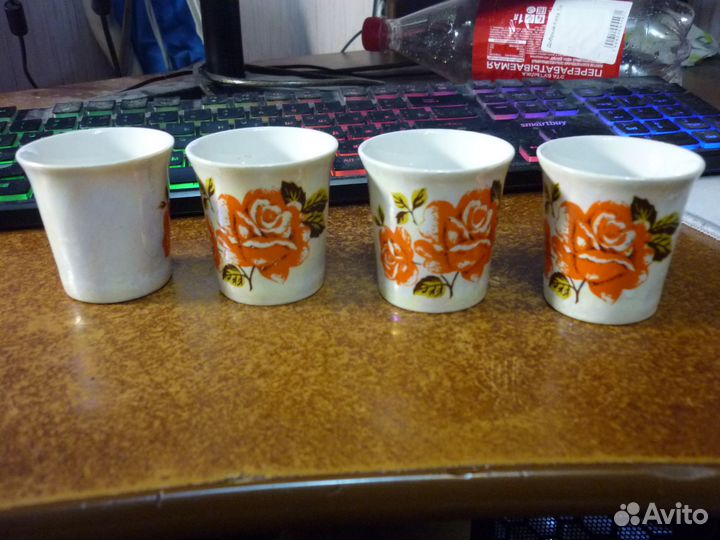 Стопки фарфор, блюдо Дулево, прочее