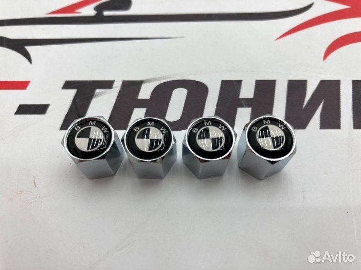 Колпачки на ниппель BMW classic ч/б с защитой от