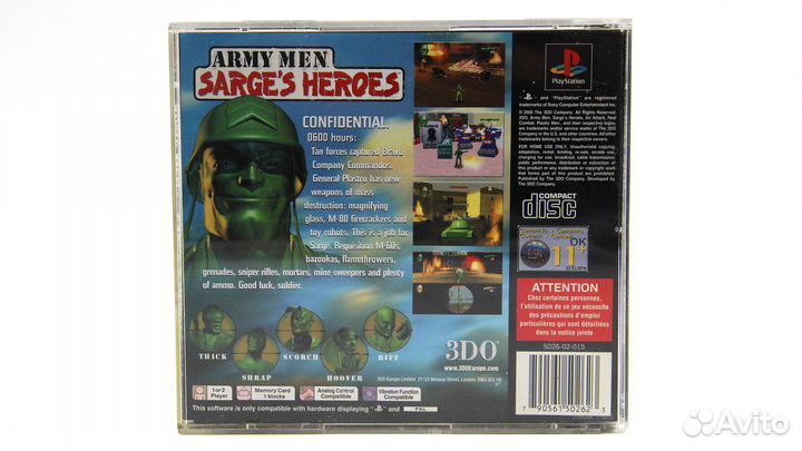 Army Men Sarge's Heroes для PS1
