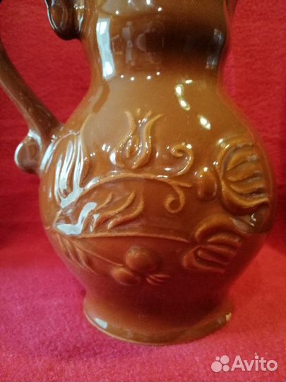 Кувшин керамический, обливная керамика