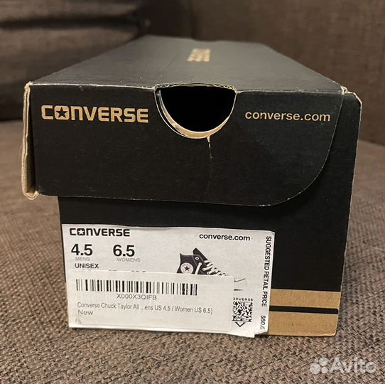 Кеды Converse Chuck Taylor (4,5mens-6,5 womens)