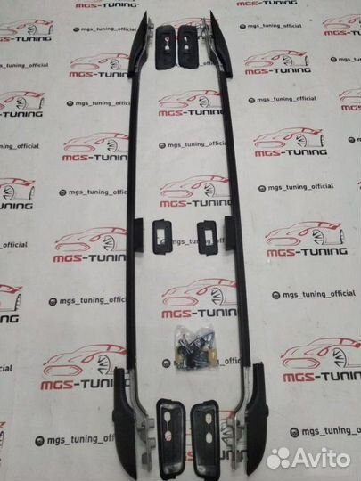 Рейлинги Toyota Land Cruiser 200 черные 07-н.в