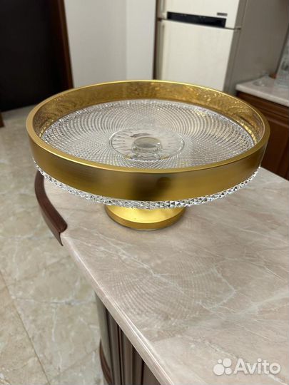 Тортница Фруктовница на ножке Богемия