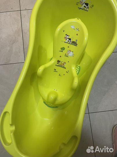 Ванночка для купания горка и круг на шею