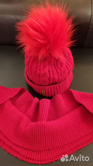 Комплект шапка и снуд для девочки