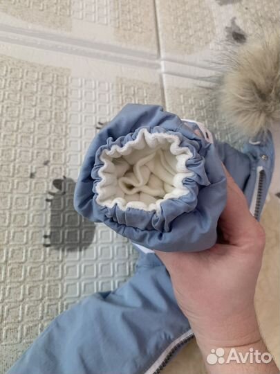 Комбинезон-конверт зимний, демисезонный 68-74