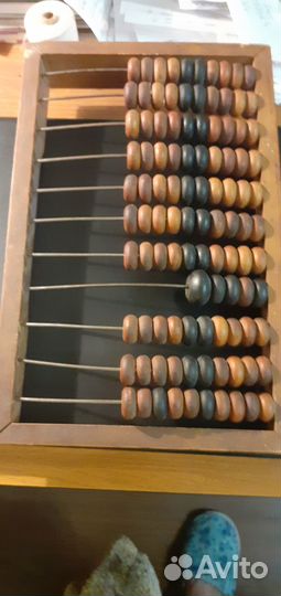 Счеты конторские деревянные сссри промокатель черн