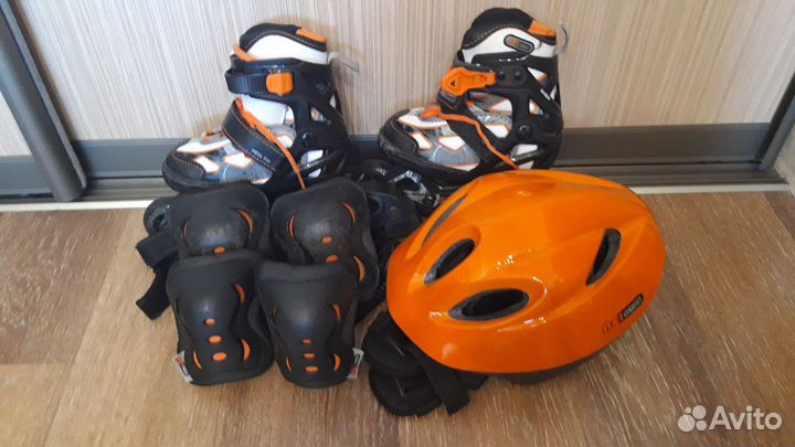 Ролики детские раздвижные р.26-31 с защитой