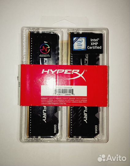 HyperX Fury RGB (8 гб x 2 шт.) DDR4 3200 мгц