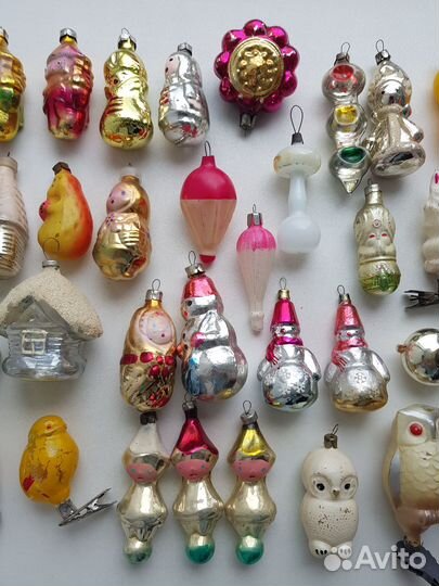 Новогодние елочные игрушки СССР. Цена за 1 штуку