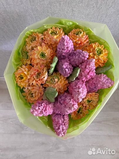 Сладкие букеты из зефира