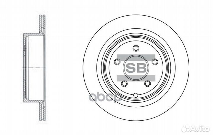Диск тормозной SD4209 Sangsin brake