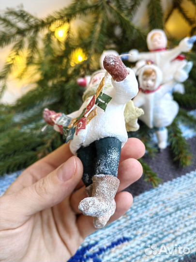 Елочная ватная игрушка 