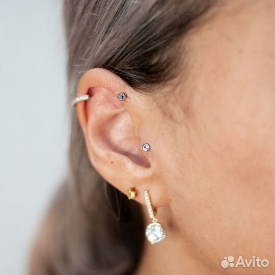 Пирсинг ушей/ носа/ брови/ губ/ языка/ пупка