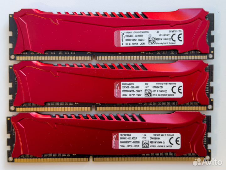 Оперативная память ddr3 Hyper X, Corsair