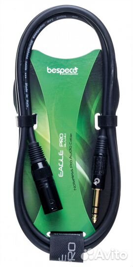 Кабель межблочный XLR-M-Jack Bespeco easx600 6 m