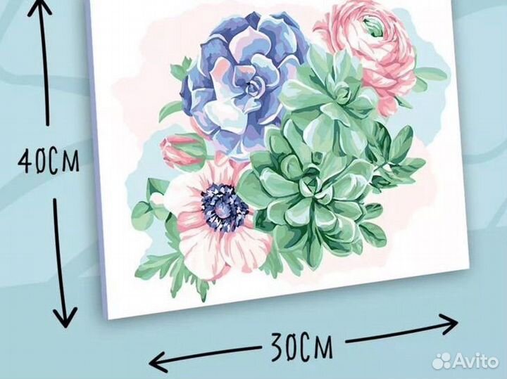 Картина по номерам Суккуленты