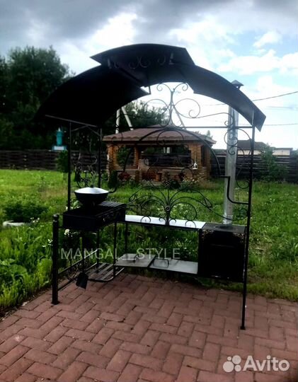 Мангал с крышей