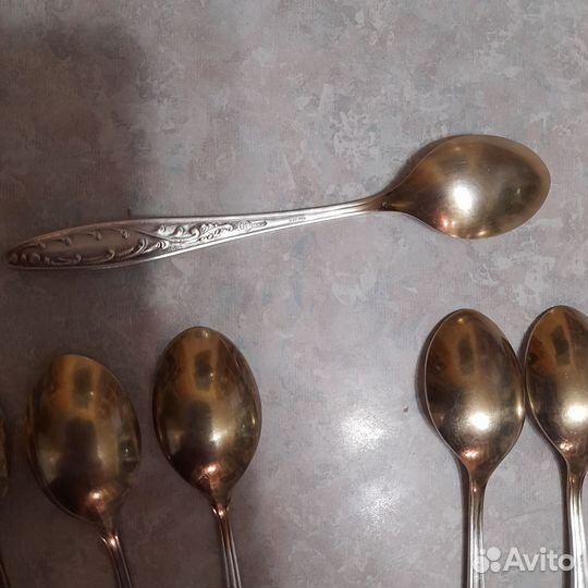 Чайные ложки из мельхиора СССР