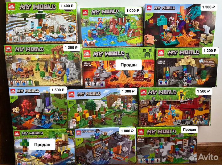 Конструктор Lego Minecraft. Лего аналог