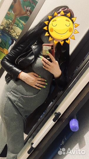 Платье для беременных теплое 46