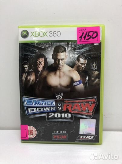 Диск Smash down vs Raw 2010 на Xbox 360