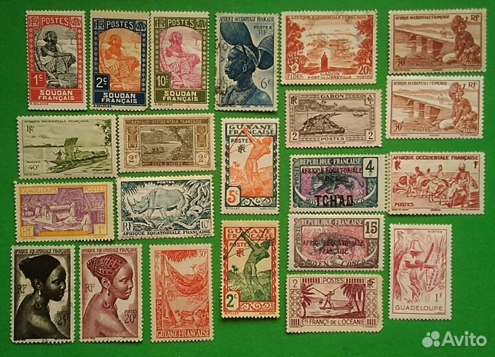 Марки. Колониальные. Аборигены