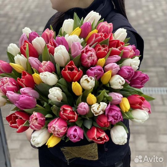 Тюльпаны на 8 марта / Подарок бабушке