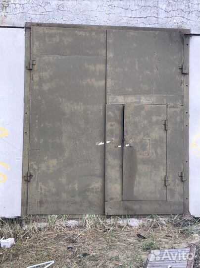 Ворота гаражные металлические бу