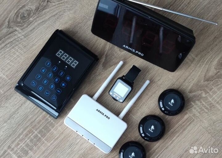 Кнопка вызова персонала на ресепшен с пейджером